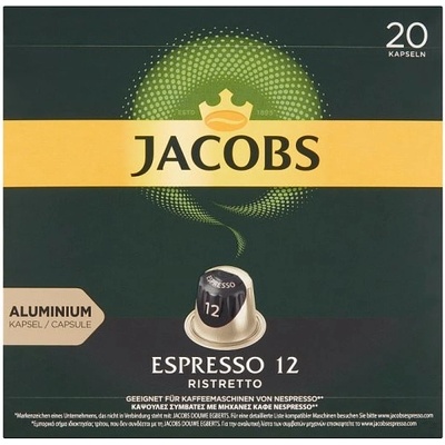Jacobs Espresso Ristretto pražená mletá káva v kapslích 104 g