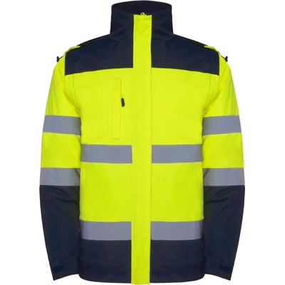 Roly Epsylon Pánska Hi Viz parka HV9304 Navy Blue