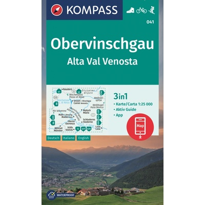 Obervinschgau, Alta Val Venosta (Kompass - 041) - turistická mapa