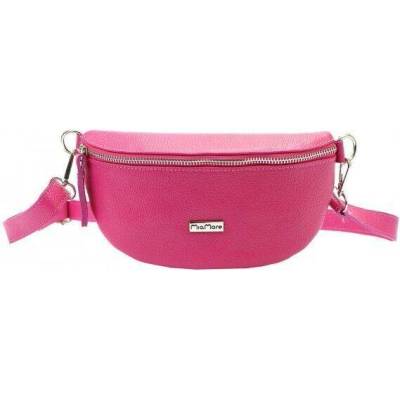 MiaMore kožená kabelka 01-029 Dollaro magenta