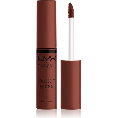 NYX Cosmetics Butter Gloss блясък за устни цвят 51 Brownie Drip 8ml
