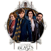 Tričko Fantastic Beasts Newt, Tina, Jacob, Queenie