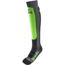 Meatfly zimní ponožky podkolenky Leeway snb socks 2022 Safety Green/Gray