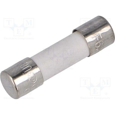 CONQUER ELECTRONIC UBM 6.3A 250V Pojistka: tavná; keramická,kulatý; 6,3A; 250VAC; rychlá; 5x20mm