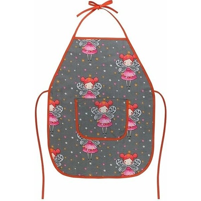 BELLATEX Zástěra dětská Adéla 37 × 47 cm 7850/089 víla na šedé