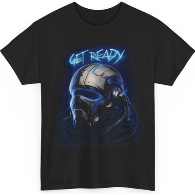 Sci-fi tričko s potiskem Get Ready Futuristic Alien Připravte se na budoucnost! Unisex tričko Black – Hledejceny.cz