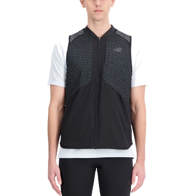 New Balance Елек New Balance Impact Run Luminous Packable Vest Черен Velikost M