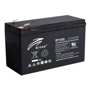 Ritar Оловна Батерия RITAR (RT1232), 12V, 3.2 Ah, AGM, 134/ 67/ 60 mm (RITAR-RT1232) - hits