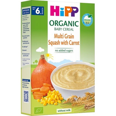 Hipp БИО Безмлечна многозърнеста каша с тиква 6м+ 200г