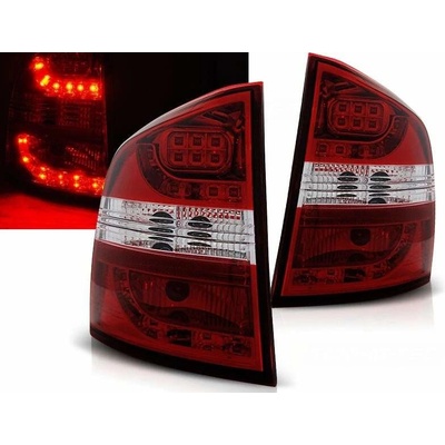 ZADNÍ SVĚTLOMETY, LAMPY LED ŠKODA OCTAVIA 2 COMBI, 2004-2013, ČIRÉ, ČERVENÉ