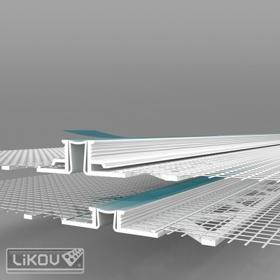 LIKOV LD-LI PVC 06/2500/VERTEX/lišta dilatačná univerzálna 2D 2,5L 343.0625