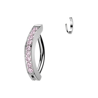 Šperky4U Piercing do obočí s ozdobným štítem TITAN TIT1750-P