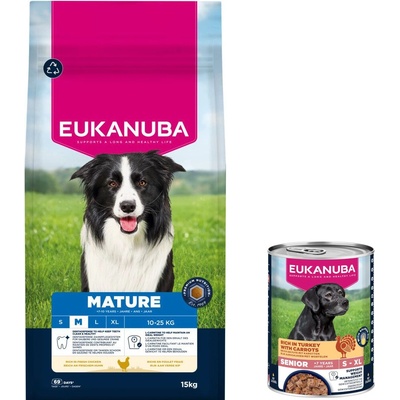 Eukanuba Premium Nutrition Mature Medium Breed Chicken 15 kg