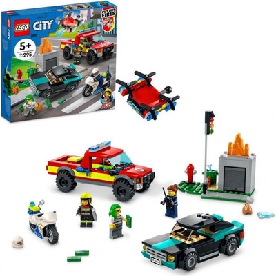 LEGO® City 60319 Hasiči a policajná naháňačka