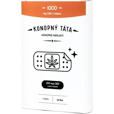 KONOPNÝ TÁTA CBD NÁPLASTI 1000 MG