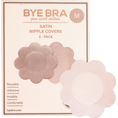 Bye Bra Silk Nipple Covers Nude 3 Pairs – Zboží Mobilmania