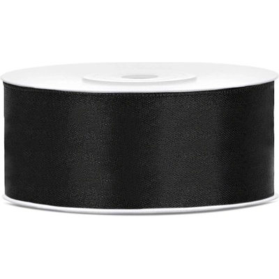 Stuha saténová ČERNÁ, 25 mm x 25 m – Hledejceny.cz
