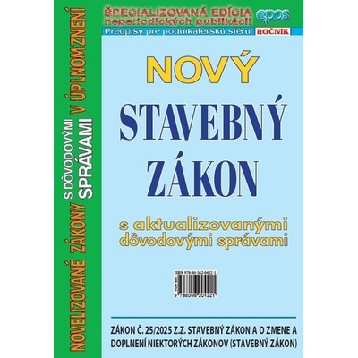 Nový Stavebný zákon 2025