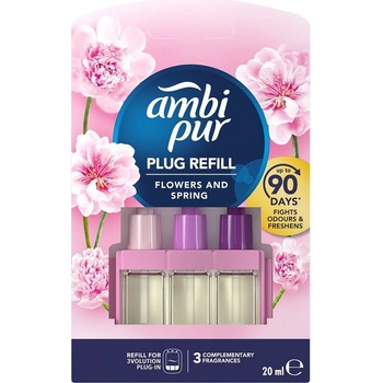 Ambi Pur 3 Volution flowersSpring elektrický osvěžovač náplň 3 x 20 ml