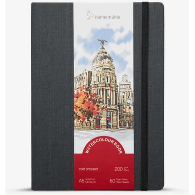 Hahnemühle watercolour book 200gr m2 30 listov 60 strán A5 PORTRÉT