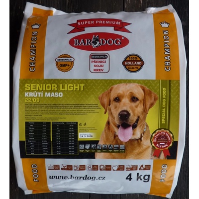 Bardog Super Prémium Senior Light 22/09 4 kg