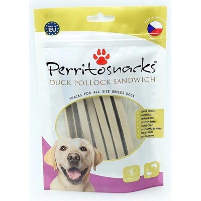 Perrito Duck Pollock Sandwich dog 100 g