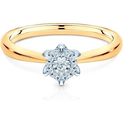 SAVICKI Годежен пръстен Savicki: двуцветно злато, диаманти