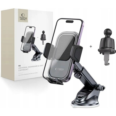 AppleMix Držák do auta TECH PROTECT - do mřížky / na palubní desku - klipový - černý – Zbozi.Blesk.cz
