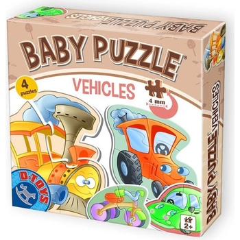 D-Toys Baby Dopravní prostředky 4v1 2-4 dielov