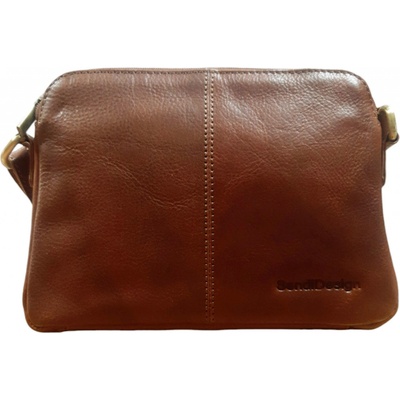 Sendi Design dámská kožená kabelka crossbody DESIGN Světlé hnědá