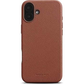 WOOLnut Leather Case for iPhone 16 Plus - Cognac (K-WN-IP16PL-C-2854-CB)