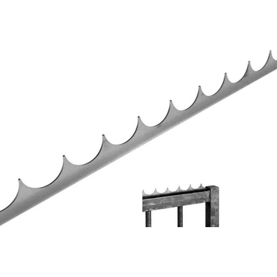 Ochranný hřeben proti přelezení, ocel 3 x 2000 mm, rovný, bez povrchové úpravy