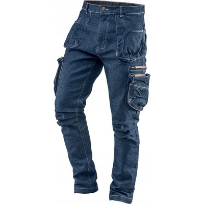 Neo Tools 81-229 pracovní kalhoty Denim 5 kapes modré