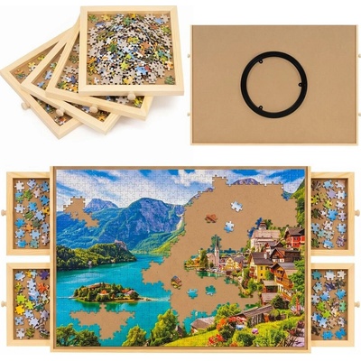 SPRINGOS Podložka na puzzle 1000 dielov so 4 zásuvkami