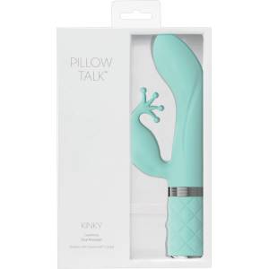 Pillow Talk Kinky - вибратор за G-точка с акумулатор и 2 мотора (тюркоазен)