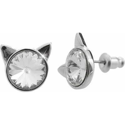 JSB čiré se Swarovski Elements kočka Krystal 14689