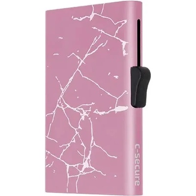 C-Secure Картодържател C-SECURE XL Cardholder, Rose gold Marble (XL-CH001-RGMRB)
