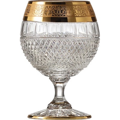 Bohemia Crystal Ručně broušené sklenice na brandy Felicie Romantic 2 x 220 ml