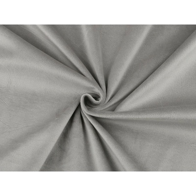 Samet / velvet hladký šíře 280 cm Varianta: 8 (240 g/m²) šedá světlá, Balení: 1 m