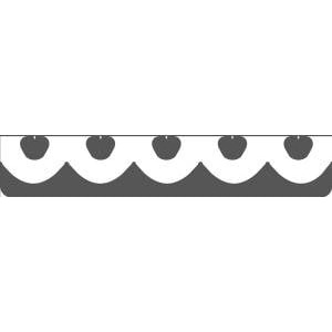 TITANUM Hole punch with heart ruffle motif 10x43mm
