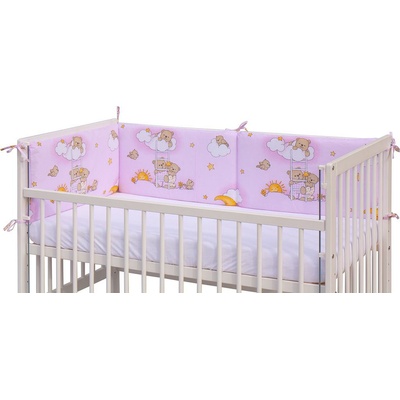 Mantinel do postýlky 4dílný Scarlett Mráček růžový – Zboží Mobilmania