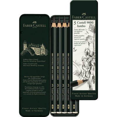 Faber-Castell Castell 9000 Jumbo 5 ks