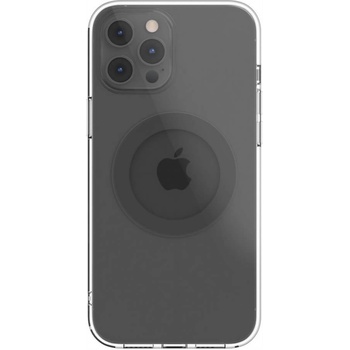 SwitchEasy MagClear Case - термополиуретанов (TPU) кейс с вграден магнитен конектор (MagSafe) за iPhone 12, iPhone 12 Pro (сив-прозрачен)