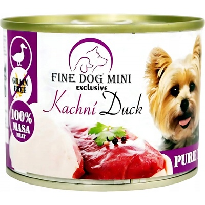 Fine Dog 100% Kachní 1200 g