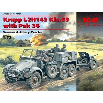 ICM Krupp L2H143 Kfz.69 with Pak 36 1:72