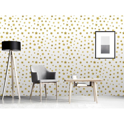 DIMEX ART Луксозна флизелинова тапета златни звезди