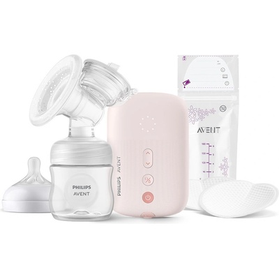 Philips AVENT Електрическа помпа Natural Motion Advanced SCF395/31 + 5 бр. торбички за кърма (00A.0615.001)