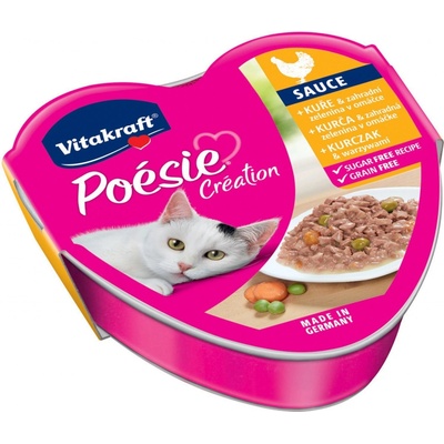 Vitakraft Poésie Creation kura a zelenina v šťave 85 g