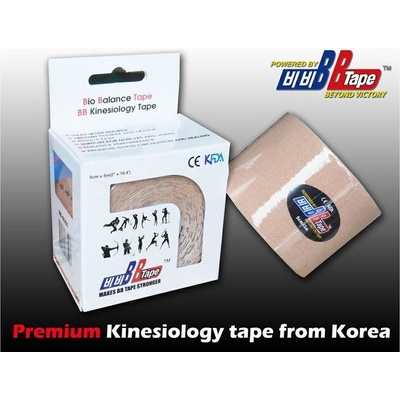 BB Tape kineziologický tejp s turmalínom béžová 5m x 5cm