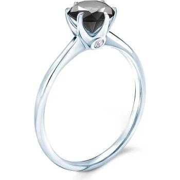 Image 1 of SAVICKI Годежен пръстен The Journey: бяло злато, черен диамант